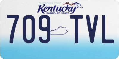 KY license plate 709TVL