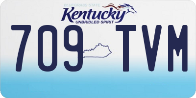 KY license plate 709TVM