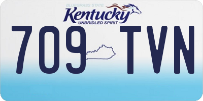 KY license plate 709TVN