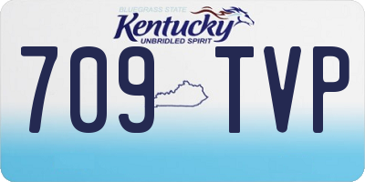 KY license plate 709TVP