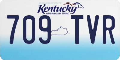 KY license plate 709TVR