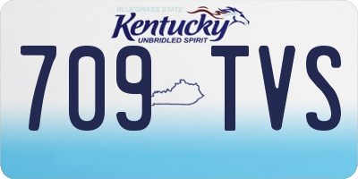 KY license plate 709TVS