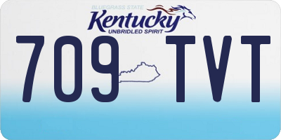 KY license plate 709TVT