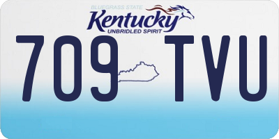 KY license plate 709TVU