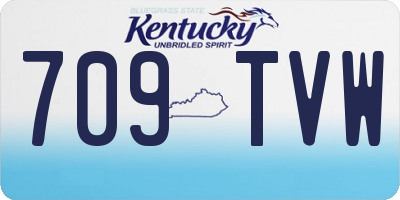 KY license plate 709TVW
