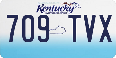 KY license plate 709TVX