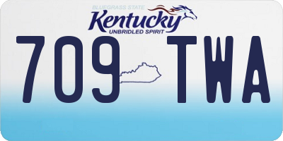 KY license plate 709TWA
