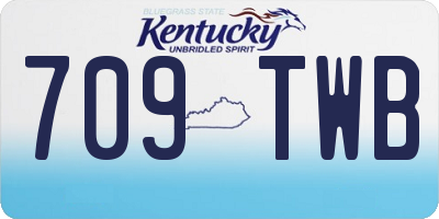 KY license plate 709TWB