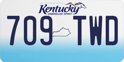 KY license plate 709TWD