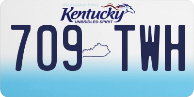 KY license plate 709TWH