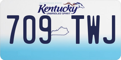 KY license plate 709TWJ