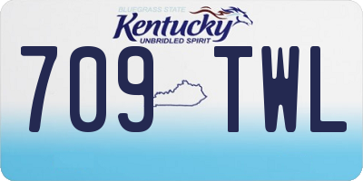 KY license plate 709TWL