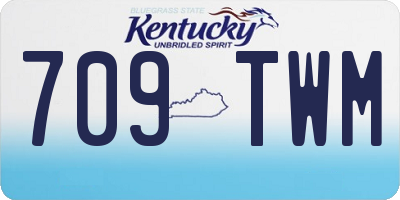 KY license plate 709TWM