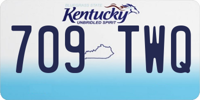KY license plate 709TWQ