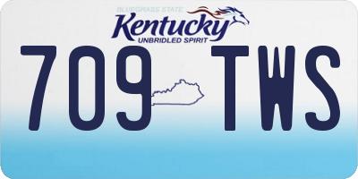 KY license plate 709TWS