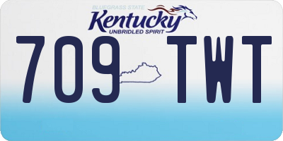 KY license plate 709TWT