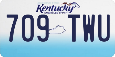 KY license plate 709TWU