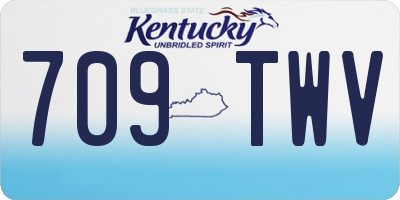 KY license plate 709TWV