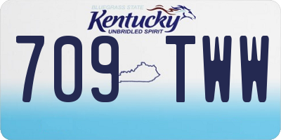 KY license plate 709TWW