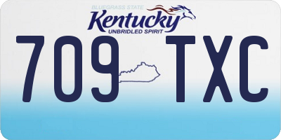 KY license plate 709TXC