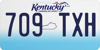 KY license plate 709TXH