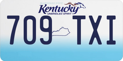 KY license plate 709TXI