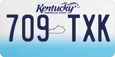 KY license plate 709TXK