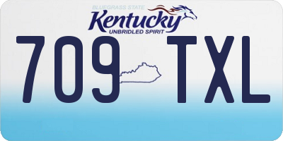 KY license plate 709TXL