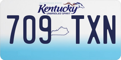 KY license plate 709TXN