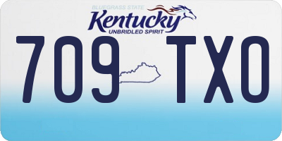 KY license plate 709TXO