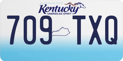 KY license plate 709TXQ