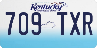 KY license plate 709TXR