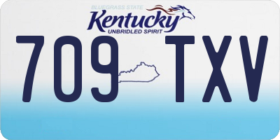 KY license plate 709TXV