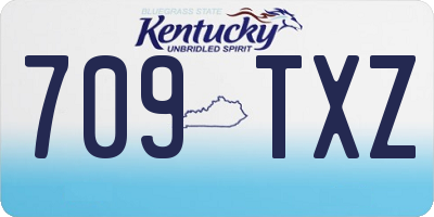 KY license plate 709TXZ