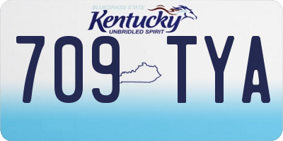 KY license plate 709TYA