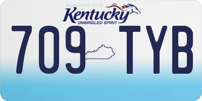 KY license plate 709TYB