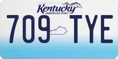 KY license plate 709TYE