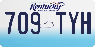 KY license plate 709TYH