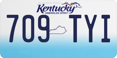KY license plate 709TYI