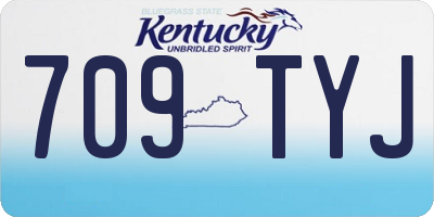 KY license plate 709TYJ