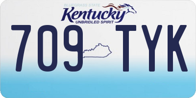 KY license plate 709TYK