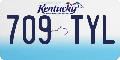 KY license plate 709TYL