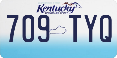KY license plate 709TYQ