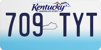 KY license plate 709TYT