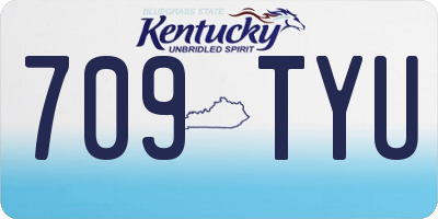 KY license plate 709TYU