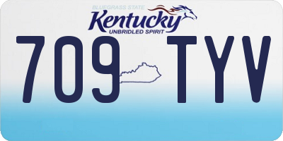KY license plate 709TYV