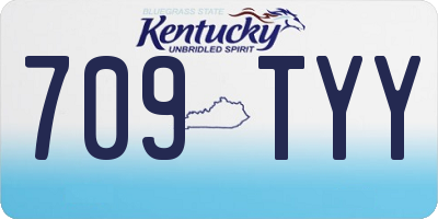 KY license plate 709TYY