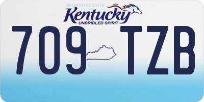 KY license plate 709TZB