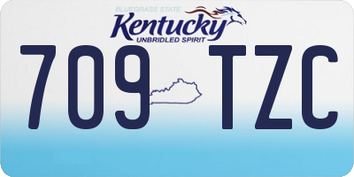 KY license plate 709TZC