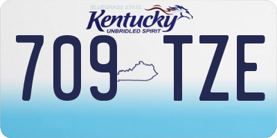 KY license plate 709TZE